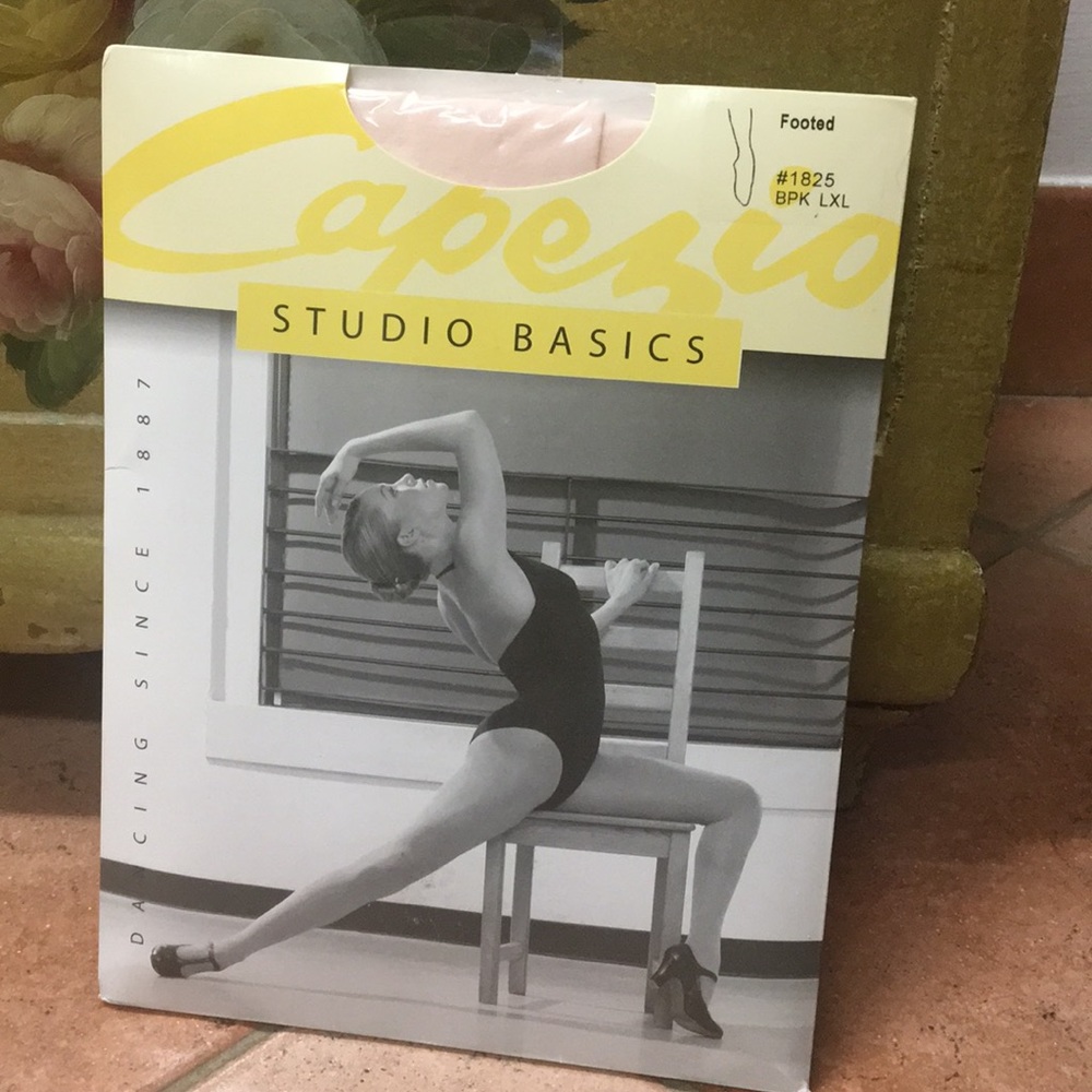 Capezio Pink Footed Tights